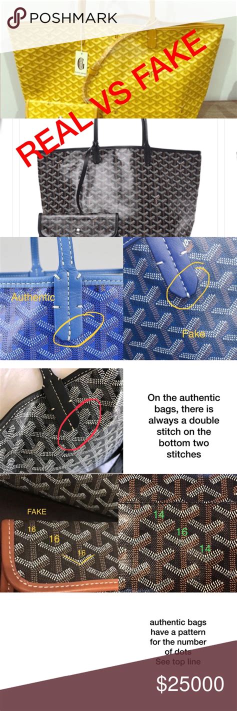 goyard tote bag original vs fake